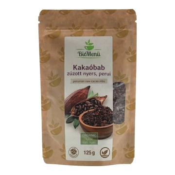 BioMenü Bio zúzott nyers kakaóbab perui 250 g
