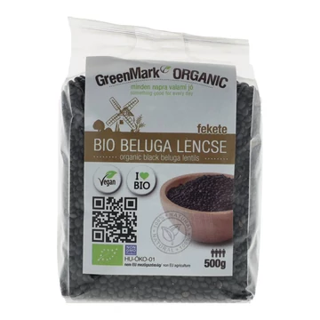 GreenMark Organic bio Lencse fekete beluga 500g 