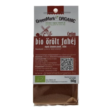 GreenMark Organic bio Őrölt fahéj, Ceylon, 50 g 