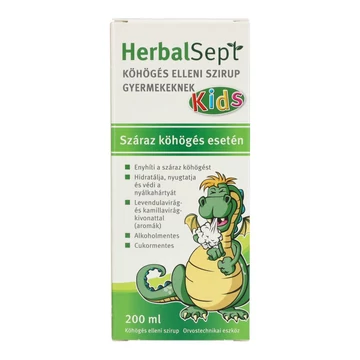Herbalsept KIDS köhögés elleni szirup gyermekeknek 200ml