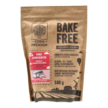 Bake-Free Puha sportkenyér lisztkeverék csökkentett szénhidráttartalommal 500g