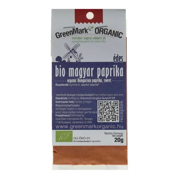 GREENMARK BIO PAPRIKA ÉDES ŐRL.