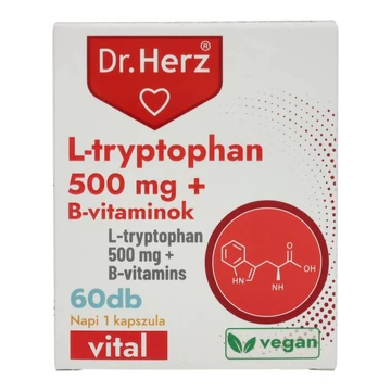 Dr. Herz L-tryptophan 500mg + B-vitaminok 60 db