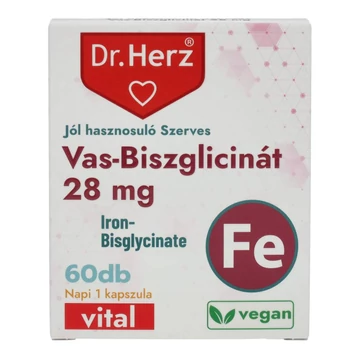 Dr. Herz Vas-biszglicinát 28 mg 60db