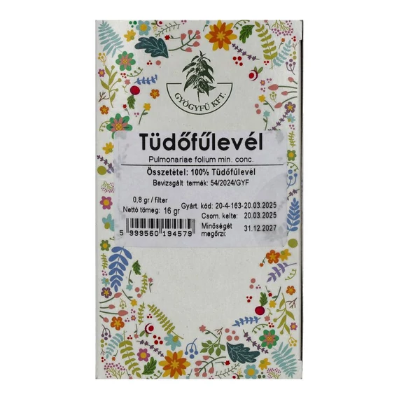 GYÓGYFŰ TÜDŐFŰLEVÉL TEA